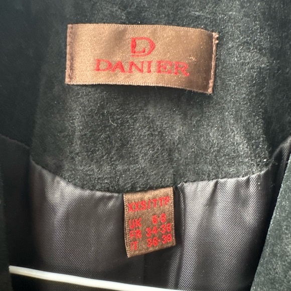 DANIER Women's Black Suede Jacket (XXS) - Picture 3 of 5